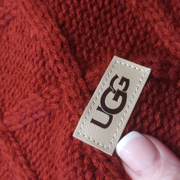 UGG red bottom classic Warm cable Knit Pet Animal sweater large NEW Dog Clothes! - Picture 8 of 9